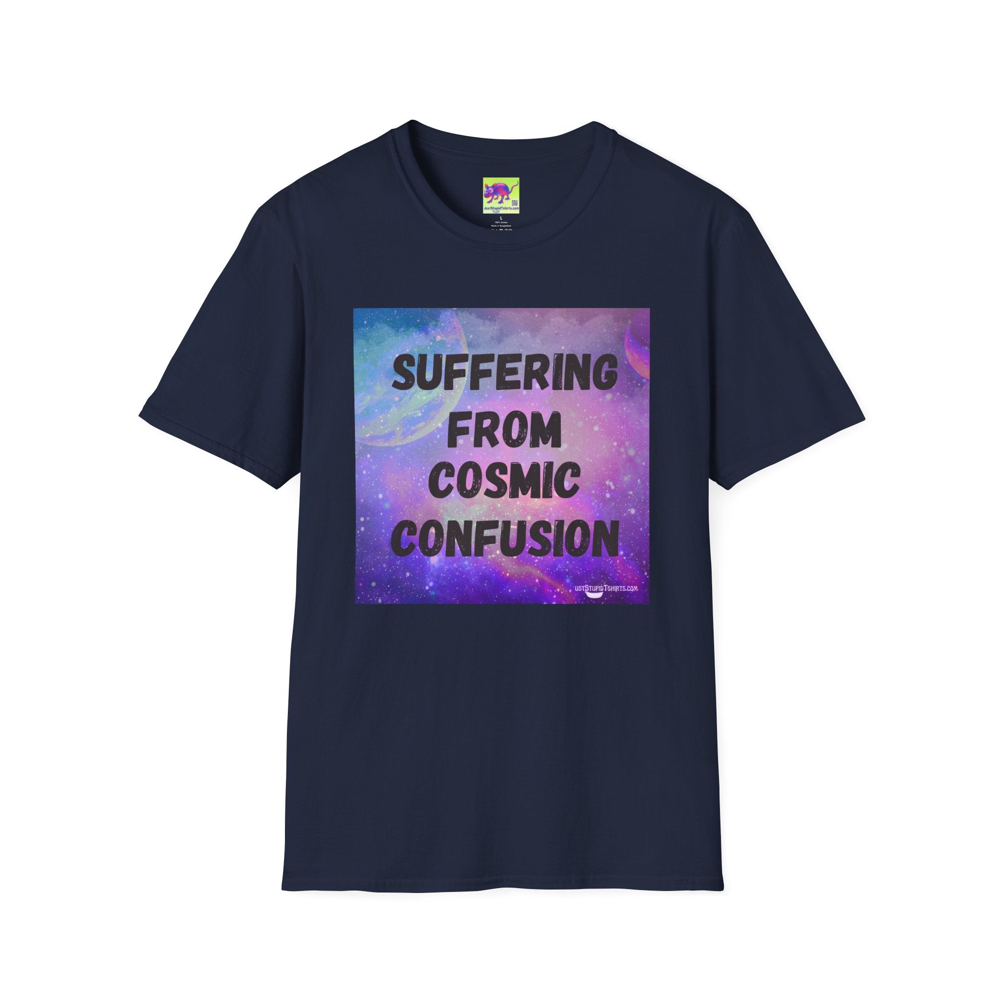 Suffering From Cosmic Confusion T-Shirt — Galactic Aesthetic Tee for Astrology Lovers