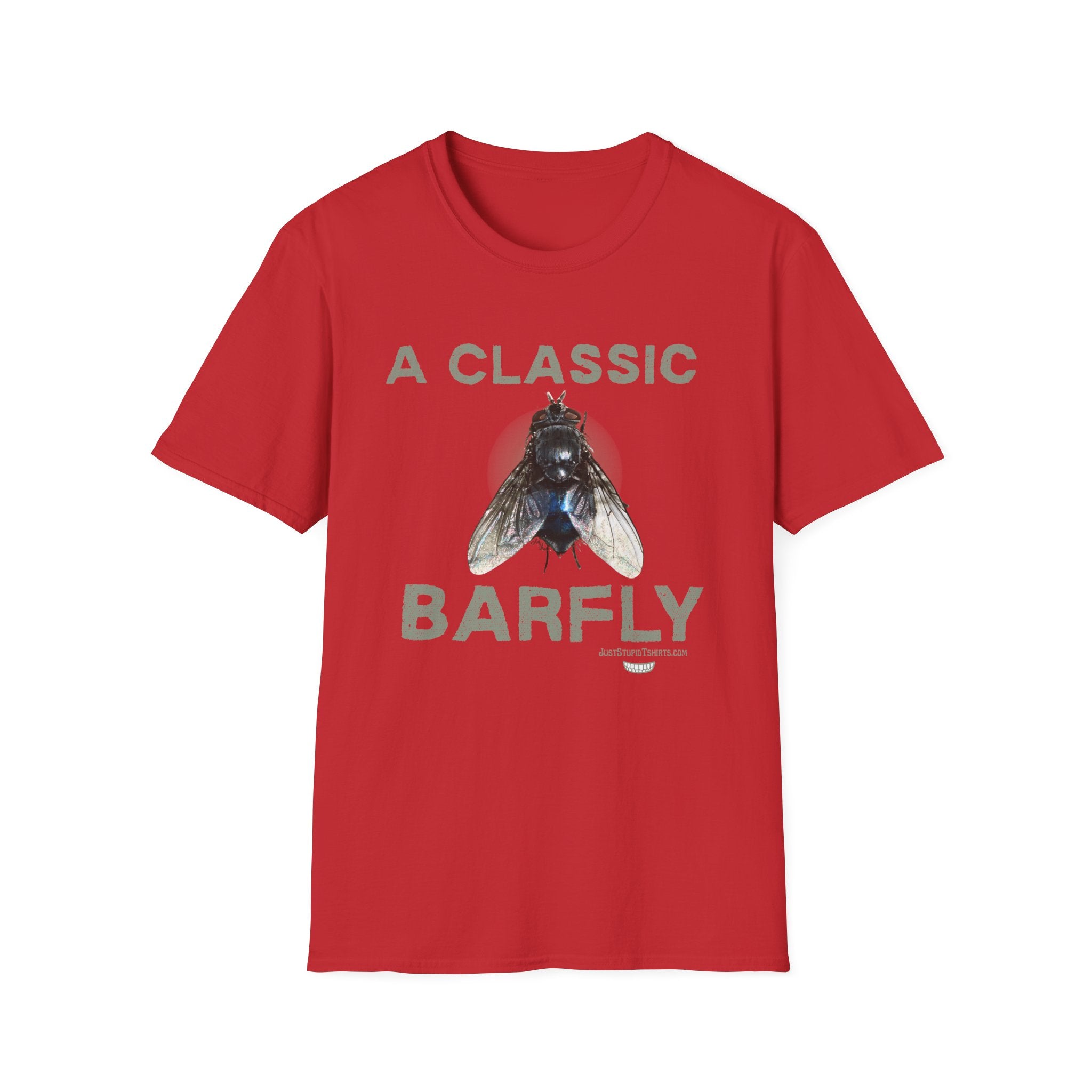 A Classic Barfly T-Shirt — Vintage Fly Graphic Tee for Bartenders & Nightlife Lovers and Your Friends, Grads, Drunks