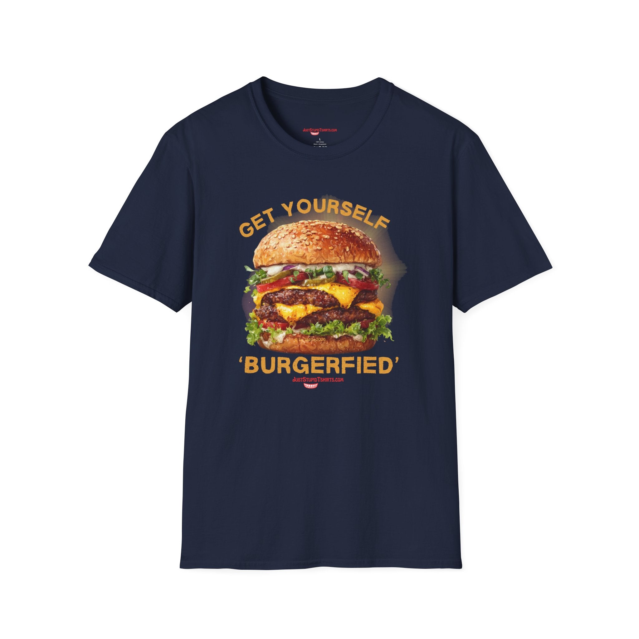 'Get Yourself Burgerfied' T-Shirt — Graphic Tee- Meat Lovers, Grill Master, Dad Shirt, Grad Shirt