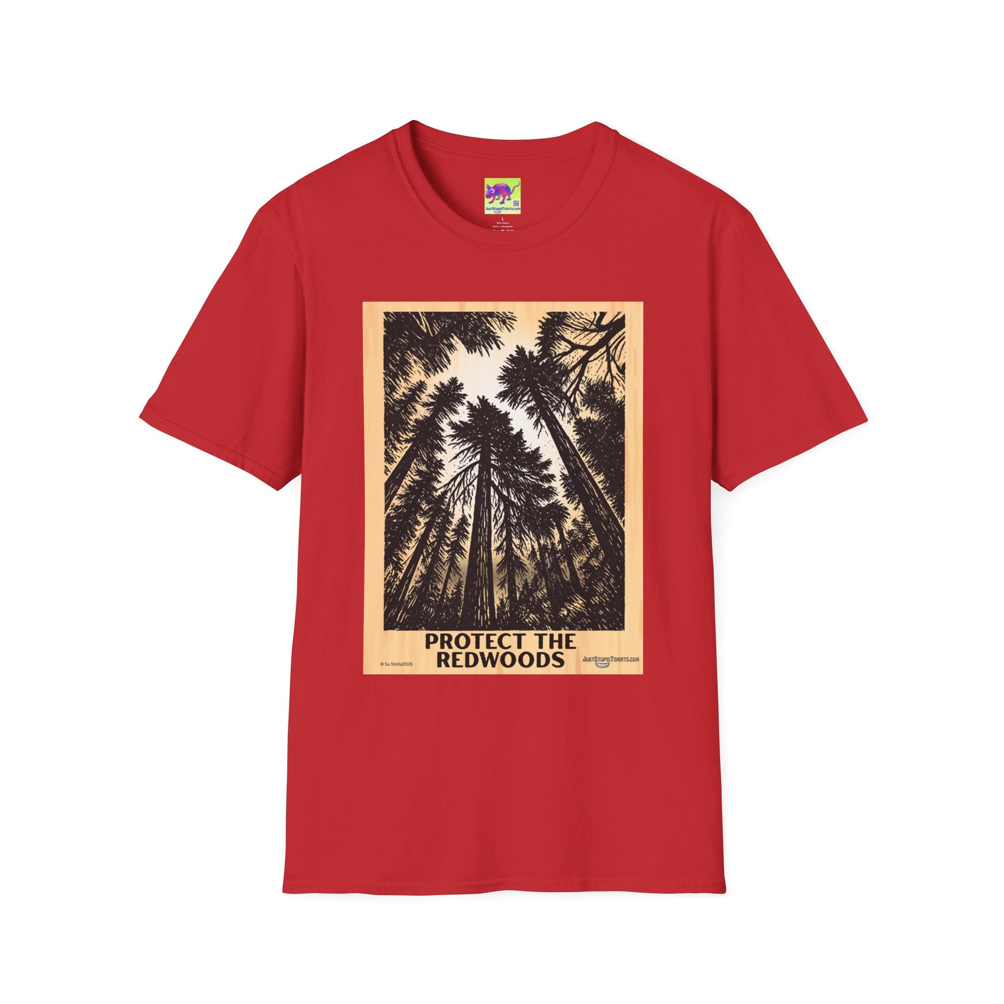 Protect the Redwoods grove T-Shirt — Vintage Redwood Forest Graphic Tee