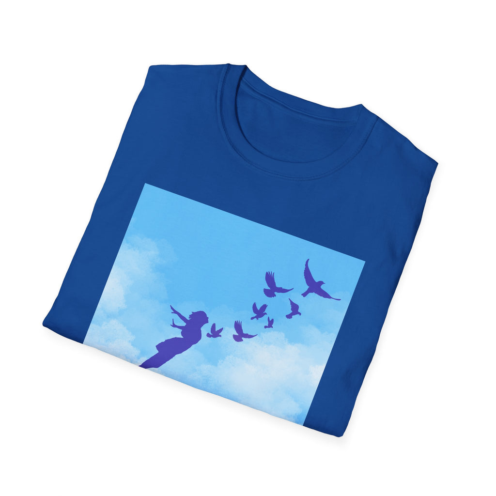 'She Flies' T-Shirt — Fly with the Birds in the Sky- Graphic Tee