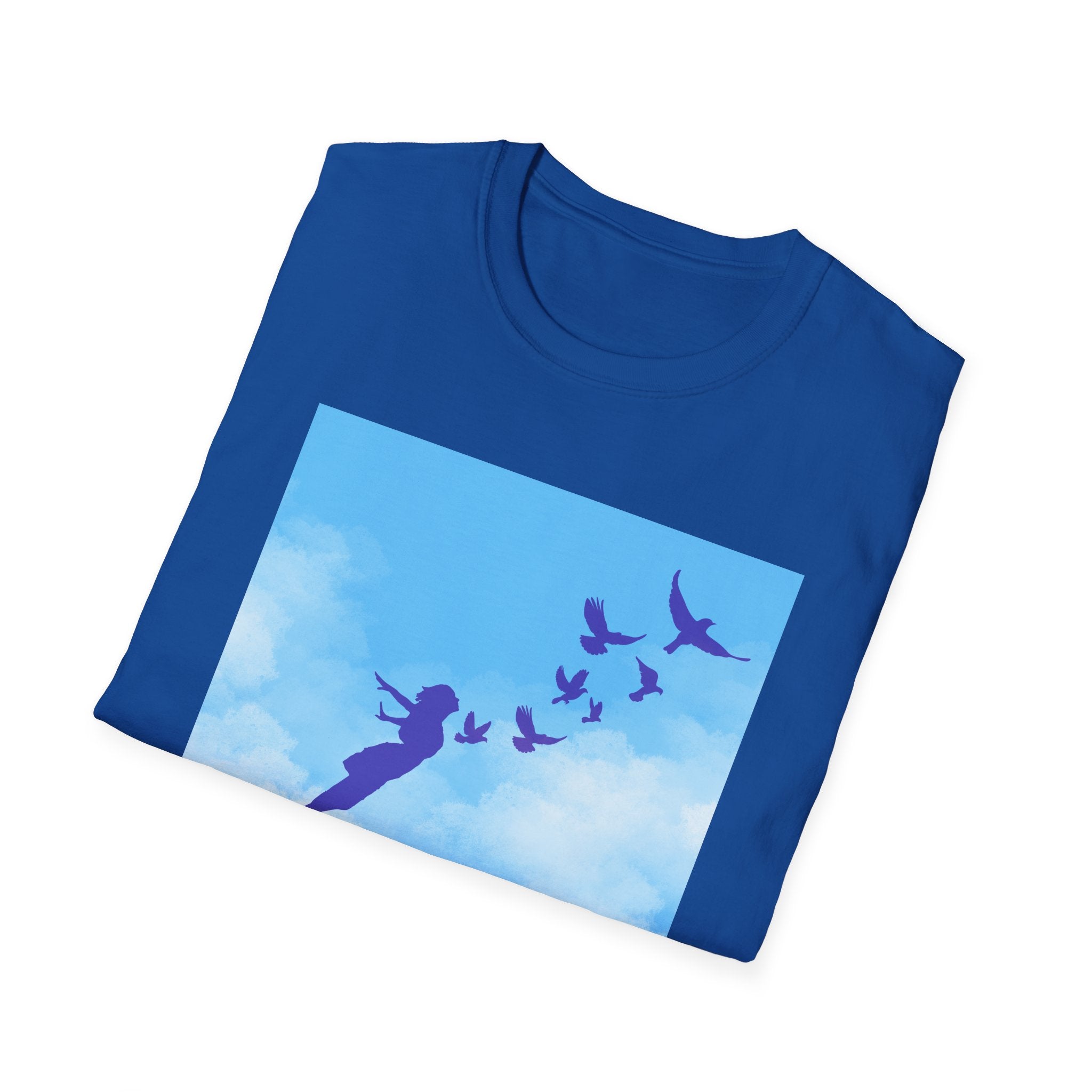 'She Flies' T-Shirt — Fly with the Birds in the Sky- Graphic Tee