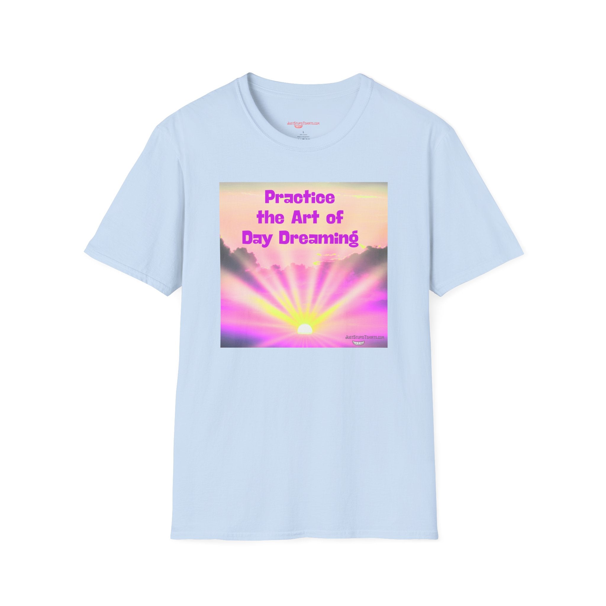 "Practice the Art of Day Dreaming" Retro Sunset Graphic T-Shirt — Inspirational Gift, girl gift, daughter gift, wife gift, lover gift