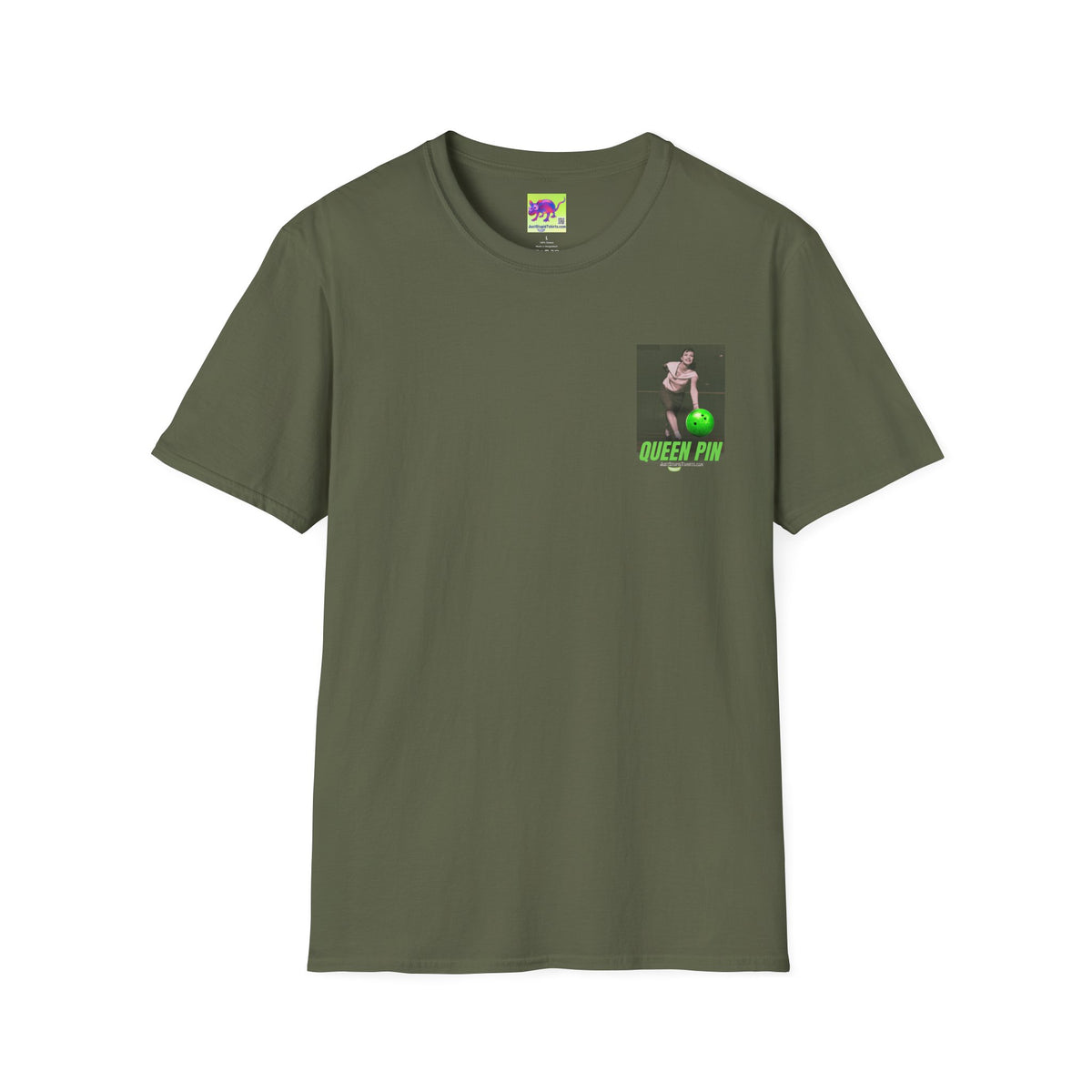 Queen Pin Bowling Tee — You Rule the Lanes - Vintage Pinup Graphic T-Shirt
