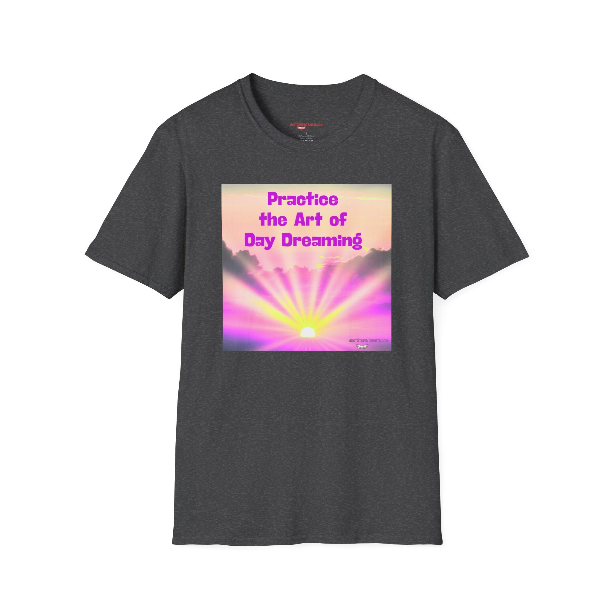 "Practice the Art of Day Dreaming" Retro Sunset Graphic T-Shirt — Inspirational Gift, girl gift, daughter gift, wife gift, lover gift