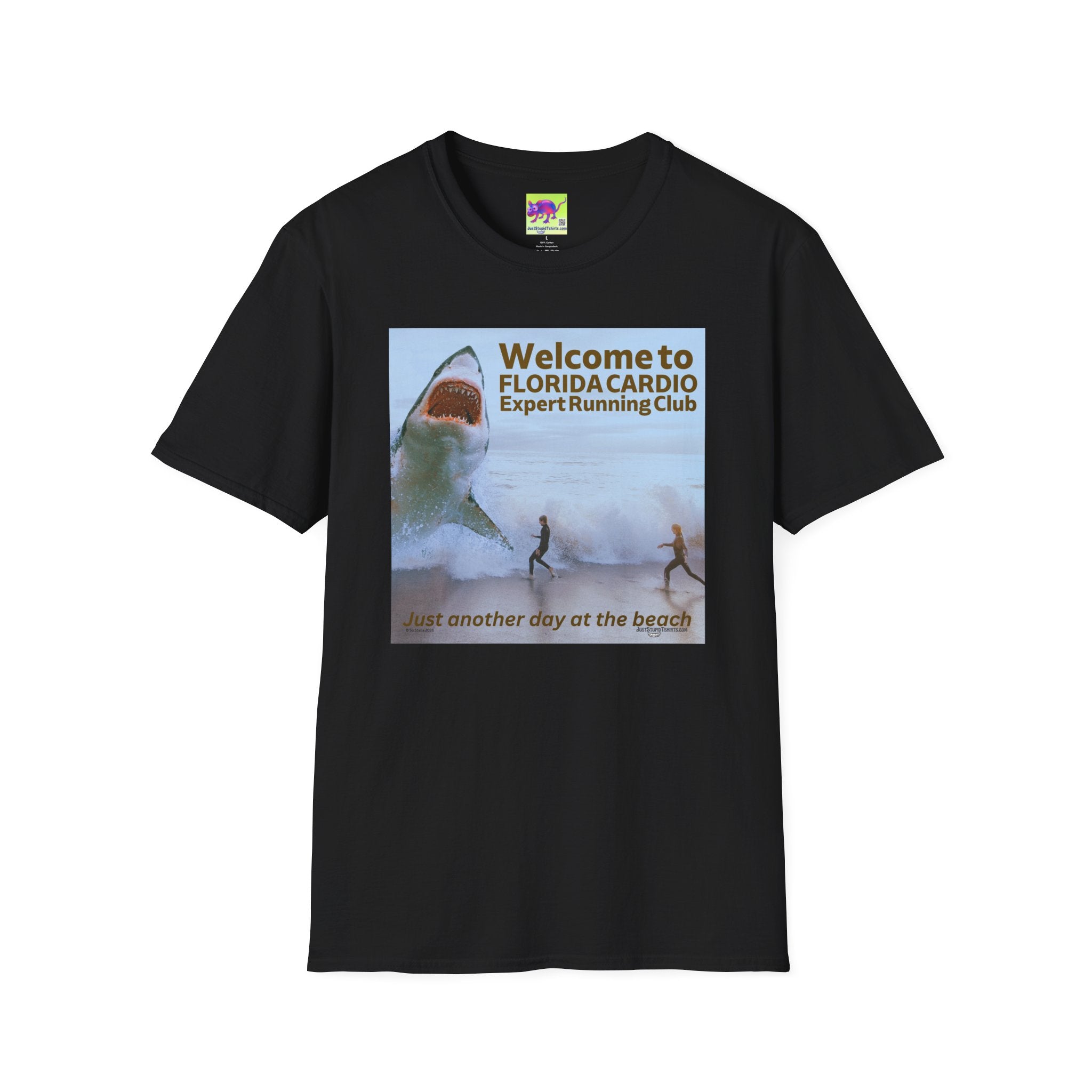 Welcome to Florida Cardio Shark T-Shirt — 'Expert Running Club' Beach Humor Tee