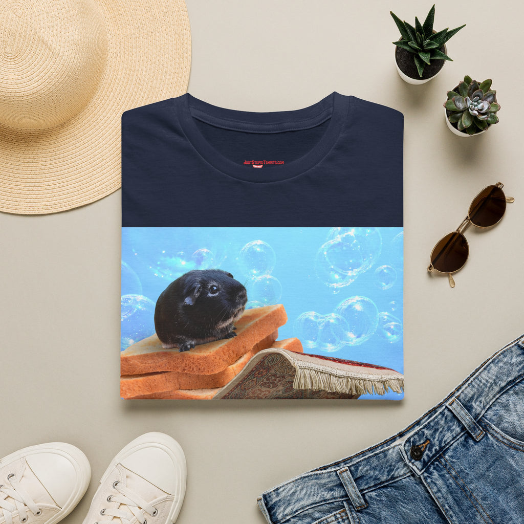Bubbles the  Guinea Pig on Toast- Kid gift for youth, artists, animal lovers - funny tshirt illustrated
