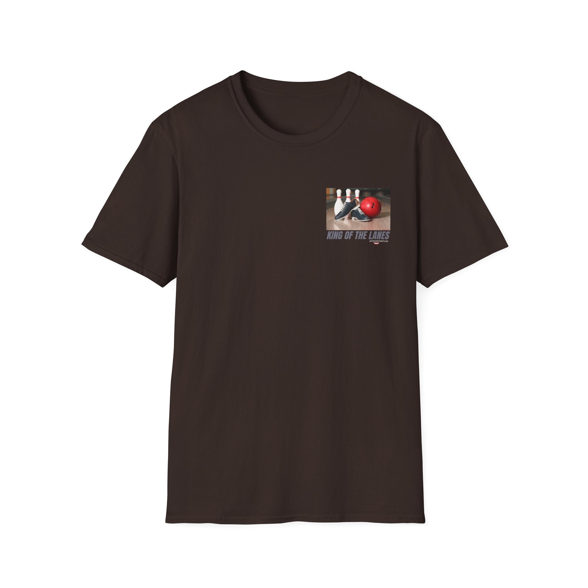 King of the Lanes Bowling T-Shirt — Retro Bowling Ball & Pins Tee