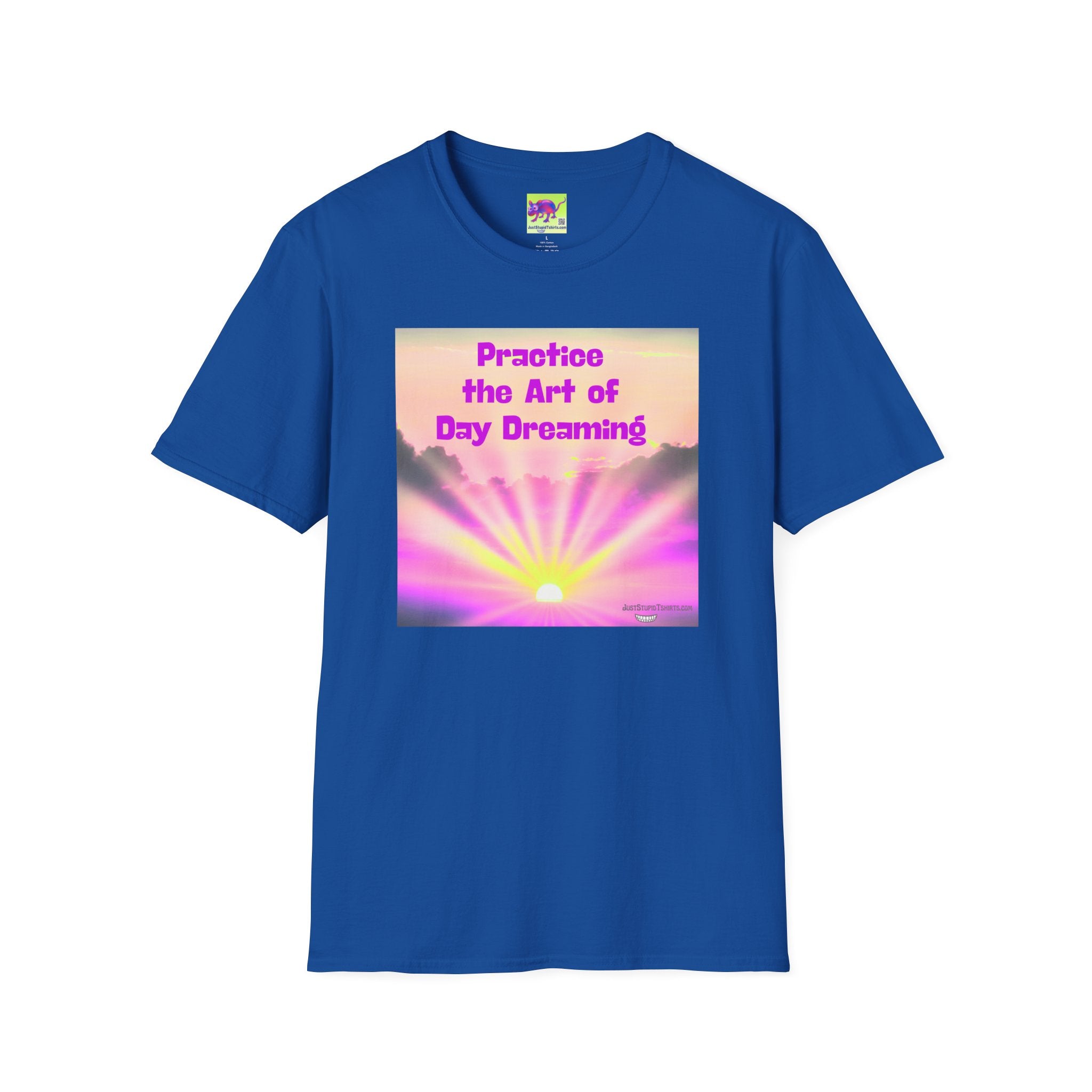 "Practice the Art of Day Dreaming" Retro Sunset Graphic T-Shirt — Inspirational Gift, girl gift, daughter gift, wife gift, lover gift