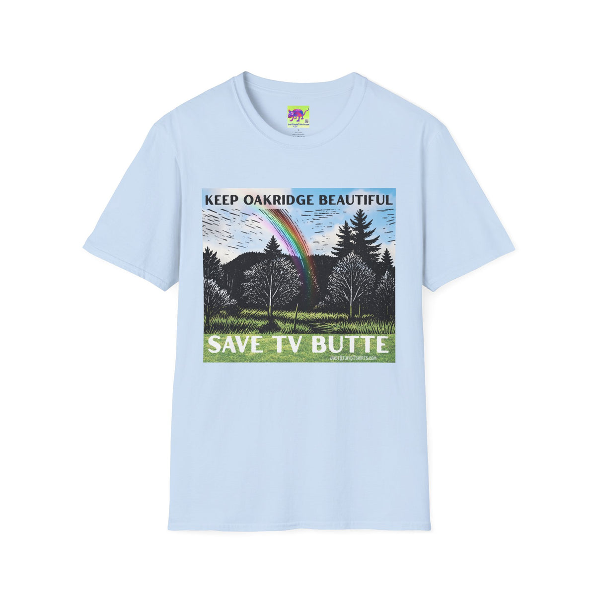 Save TV Butte - Keep Oakridge Beautiful T‑Shirt — Rainbow Forest Conservation Tee
