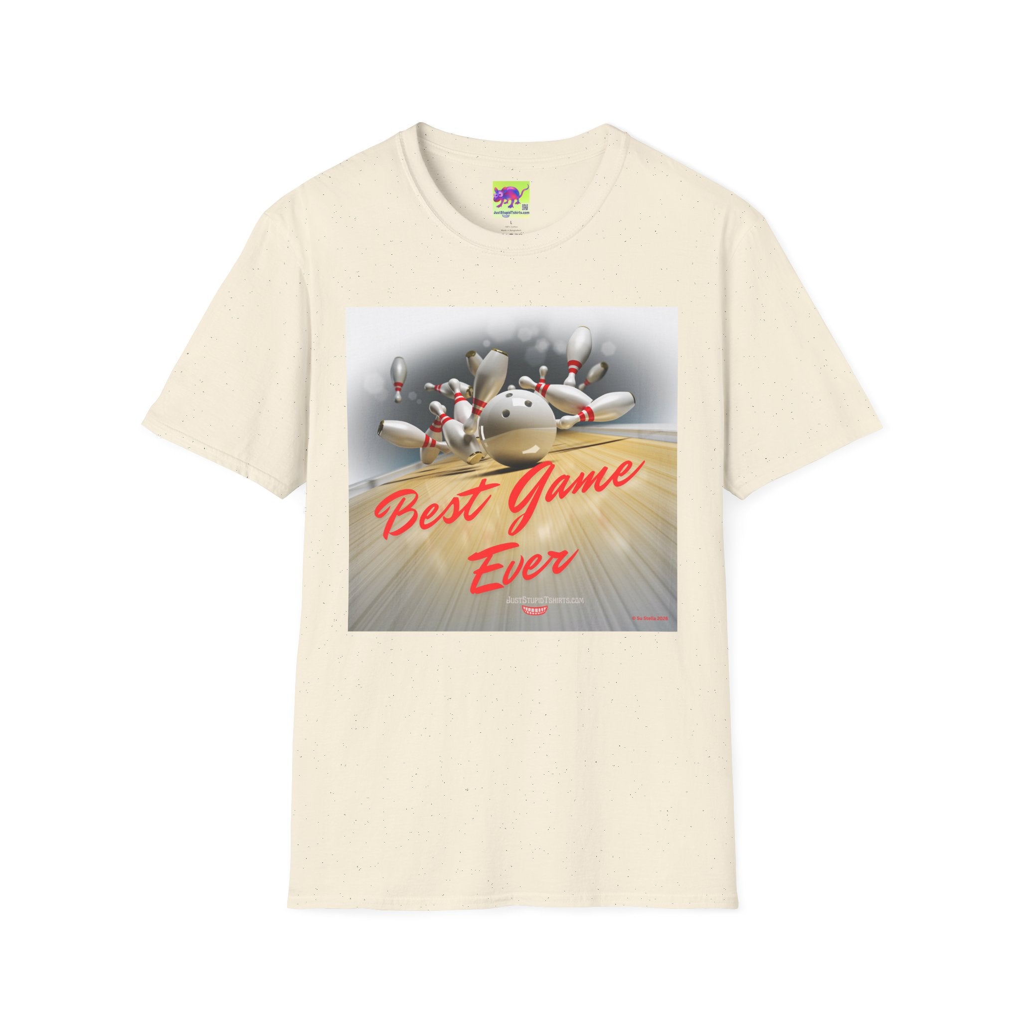 'Best Game Ever' - Retro Strike Graphic Tee- Bowling T‑Shirt —Bowlers Gift- League Shirt- Bowling dad