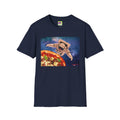 Astronaut Pizza Tee — Space Explorer Eating Pizza Graphic T-Shirt