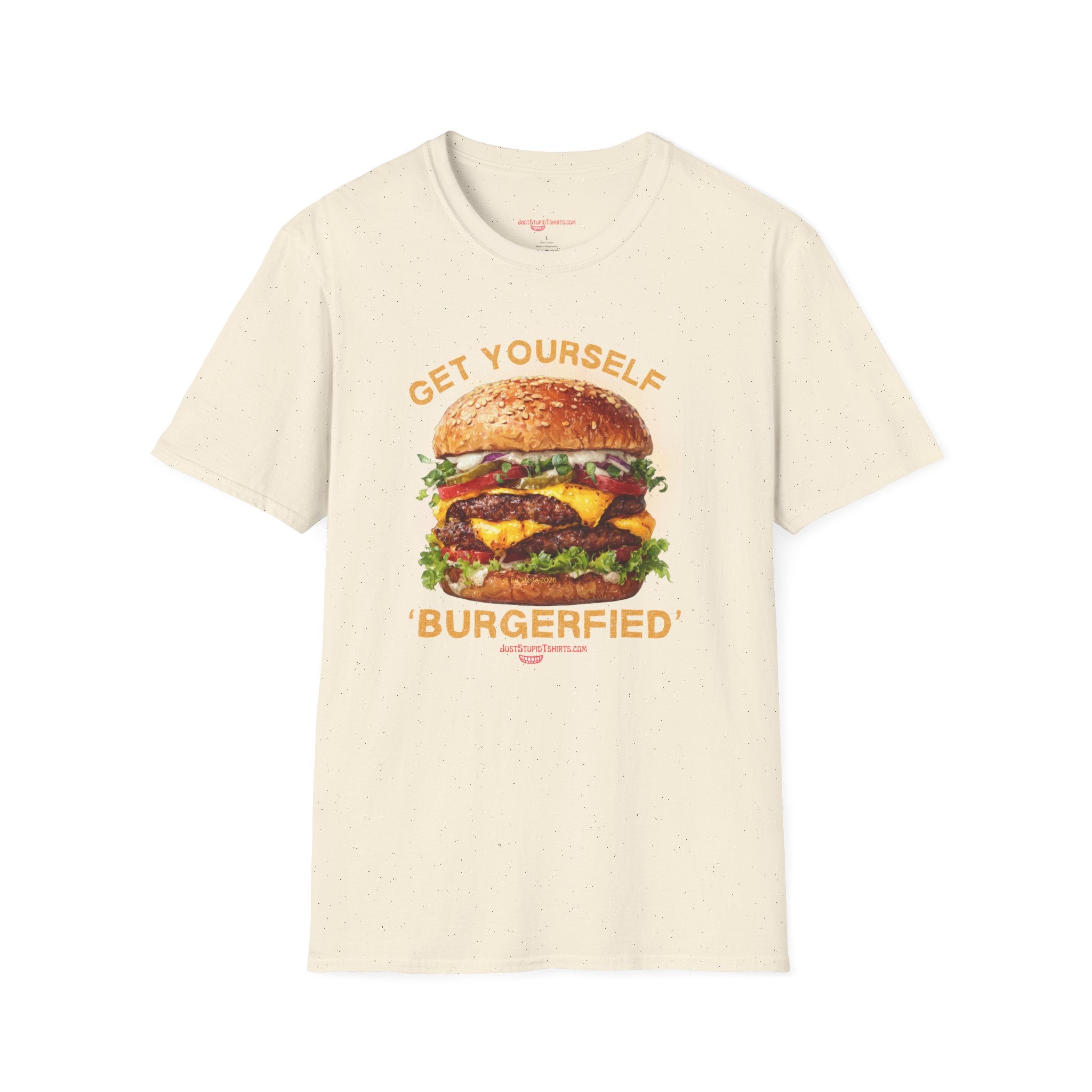 'Get Yourself Burgerfied' T-Shirt — Graphic Tee- Meat Lovers, Grill Master, Dad Shirt, Grad Shirt
