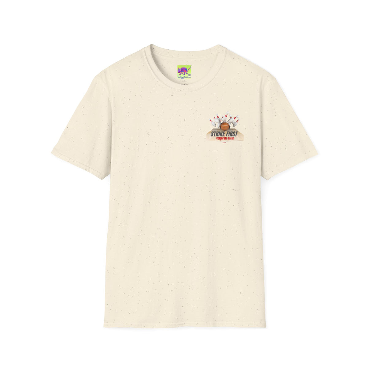 Strike First- Celebrate Later - Bowling Shirt for League Night- Bowling gift- Bowlers Tee