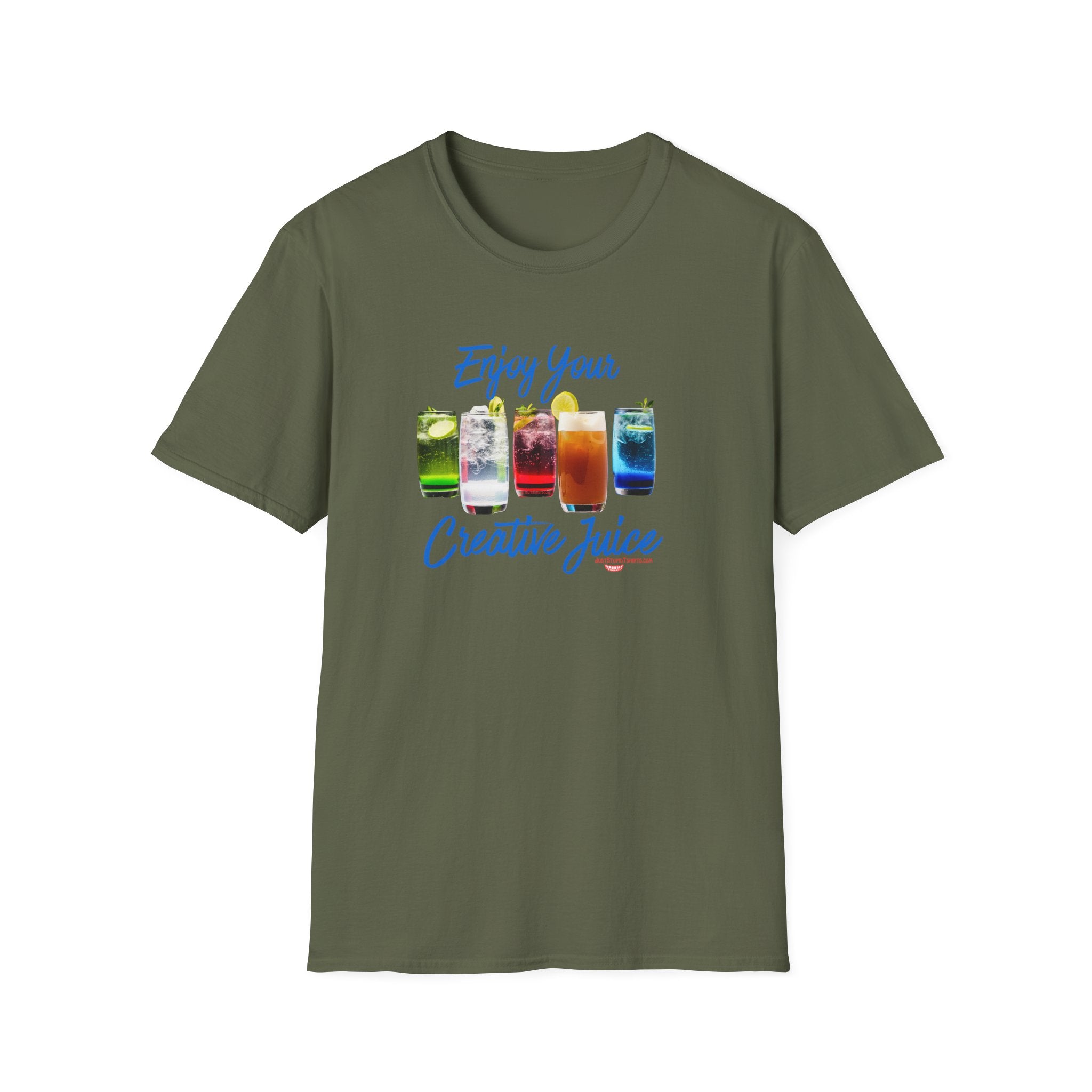 Enjoy Your Creative Juice- Celebrate your creativity -Unisex Soft style T-Shirt art, grads, moms, daughters love this shirt