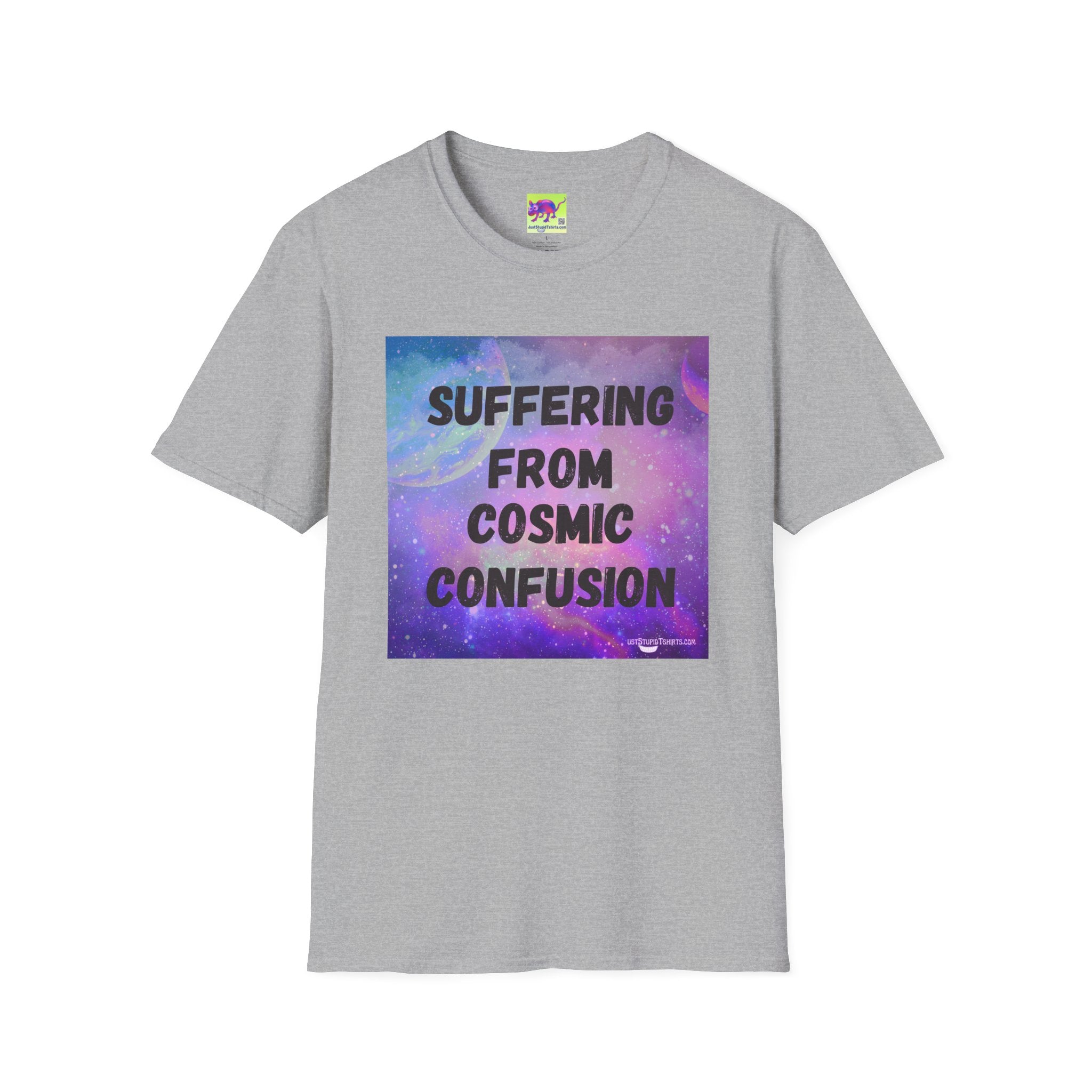 Suffering From Cosmic Confusion T-Shirt — Galactic Aesthetic Tee for Astrology Lovers