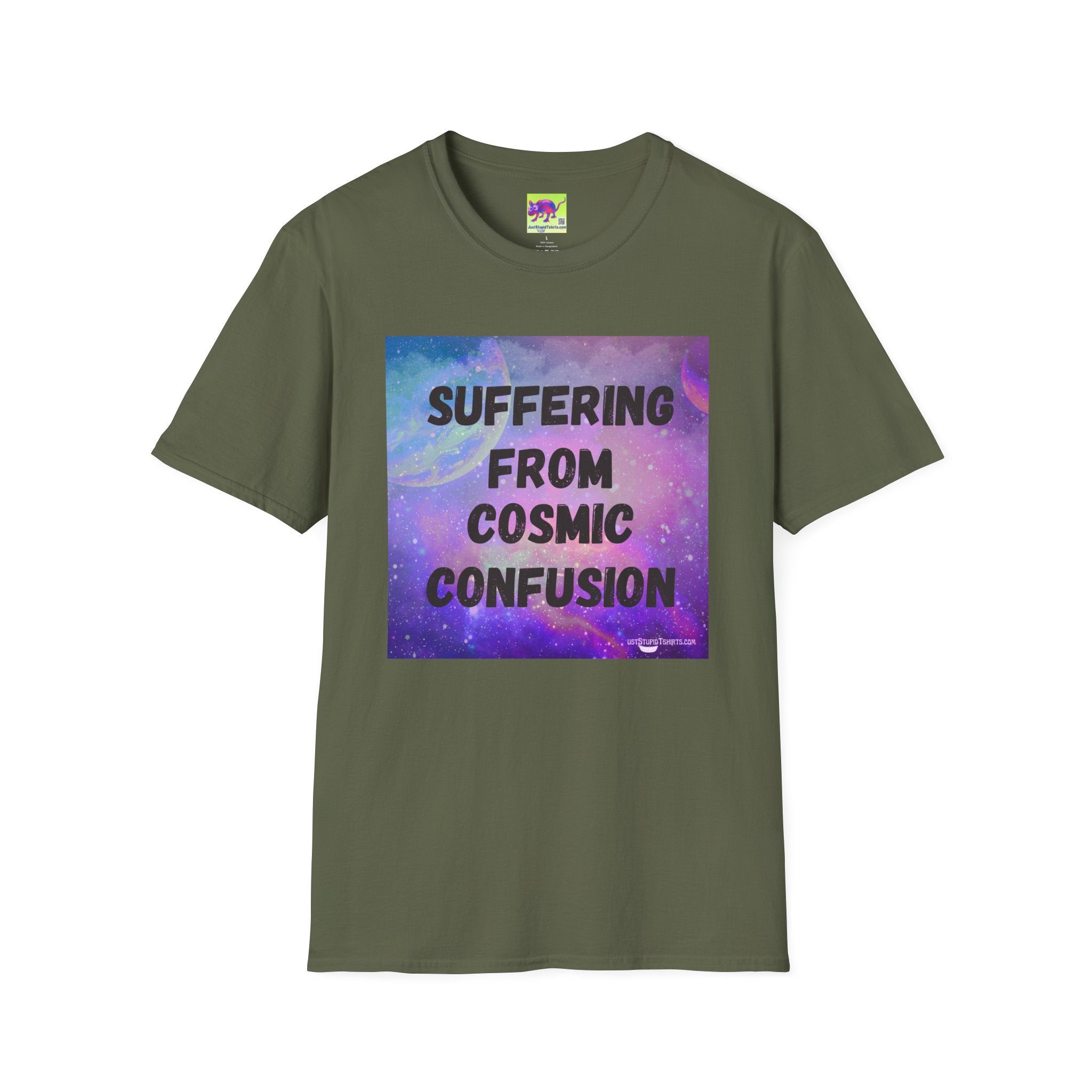 Suffering From Cosmic Confusion T-Shirt — Galactic Aesthetic Tee for Astrology Lovers