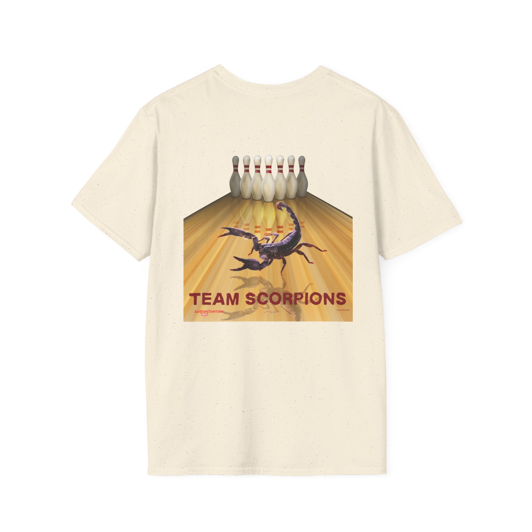 Lethal Insect Team Bowling Pocket Logo T‑Shirt — 2 sided Vintage  Chest Print