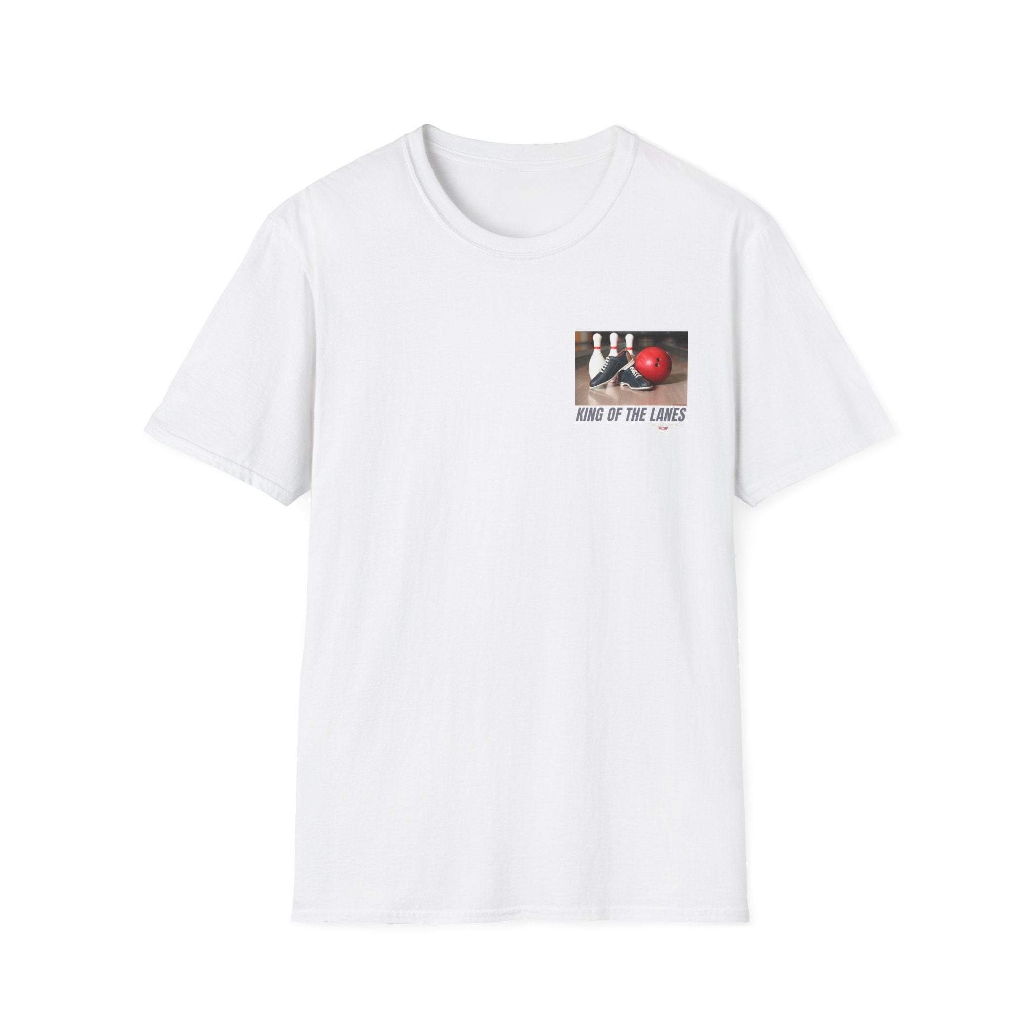 King of the Lanes Bowling T-Shirt — Retro Bowling Ball & Pins Tee