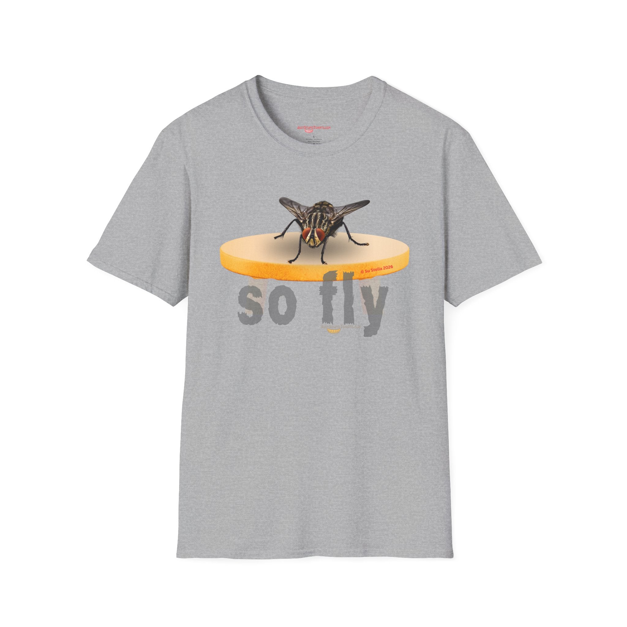 'So Fly' Fly T-Shirt — house fly, barfly, gross fly - rude, gross, Funny Insect Graphic Tee- rude inspiration