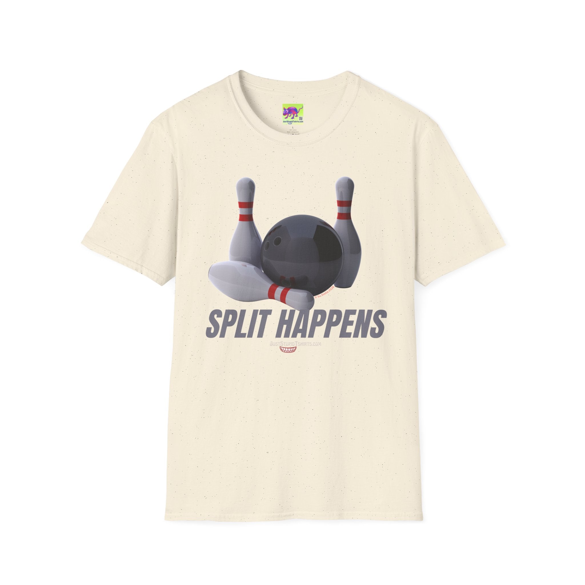 "Split Happens" Graphic Tee Bowling Shirt — 1 sided bowling shirt - bowler gift- bowling lover
