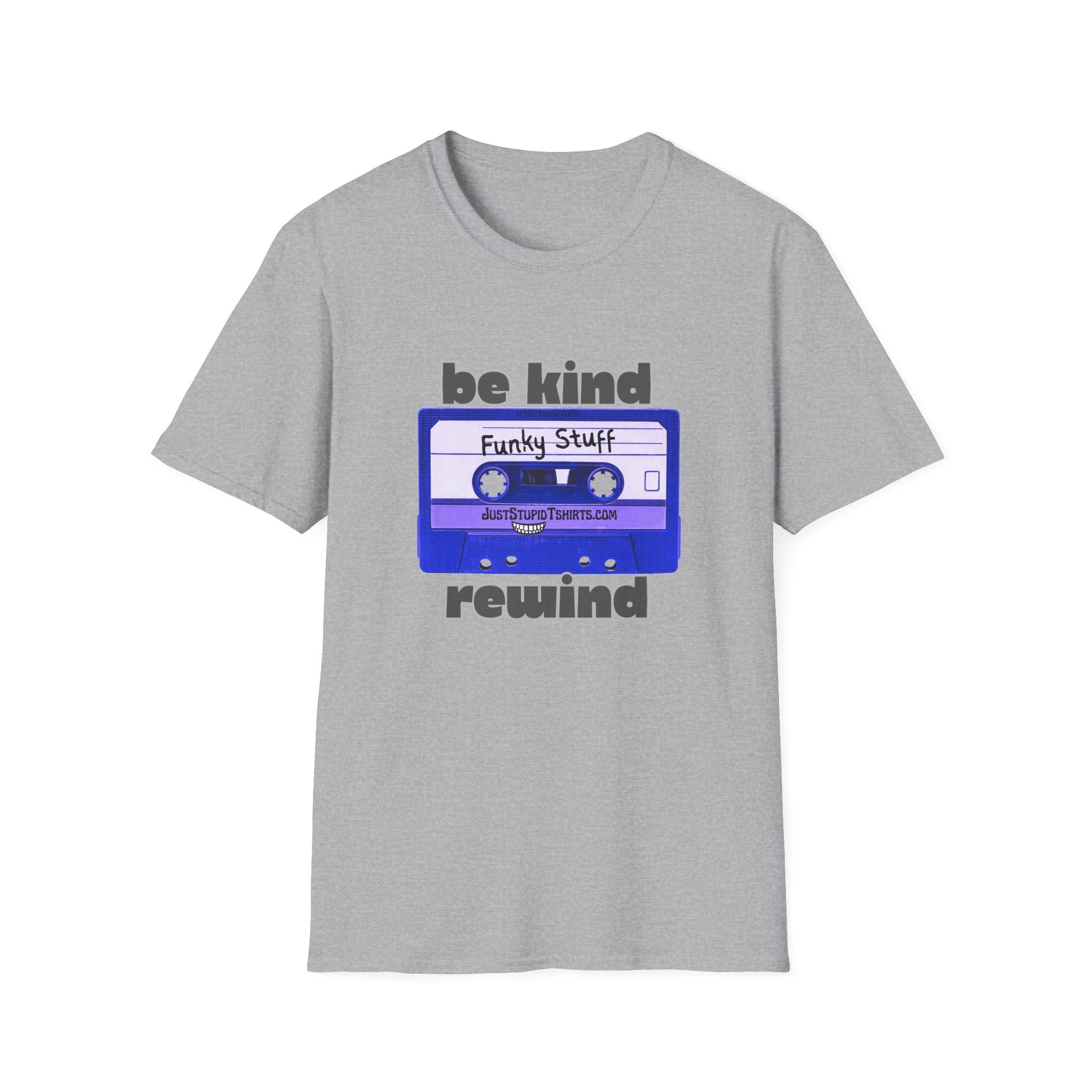 'Be Kind Rewind' Cassette Tape T-Shirt — Retro 80s Vintage Music Tee