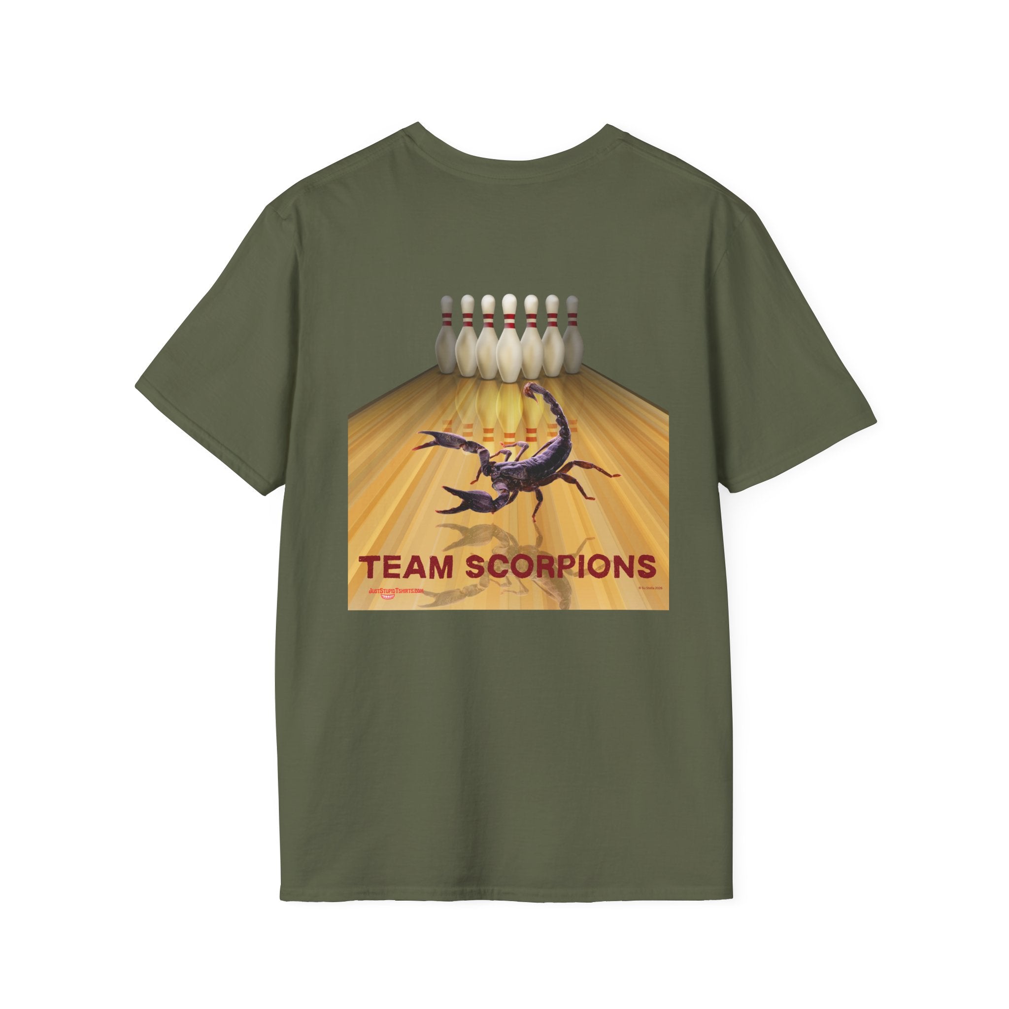 Lethal Insect Team Bowling Pocket Logo T‑Shirt — 2 sided Vintage  Chest Print
