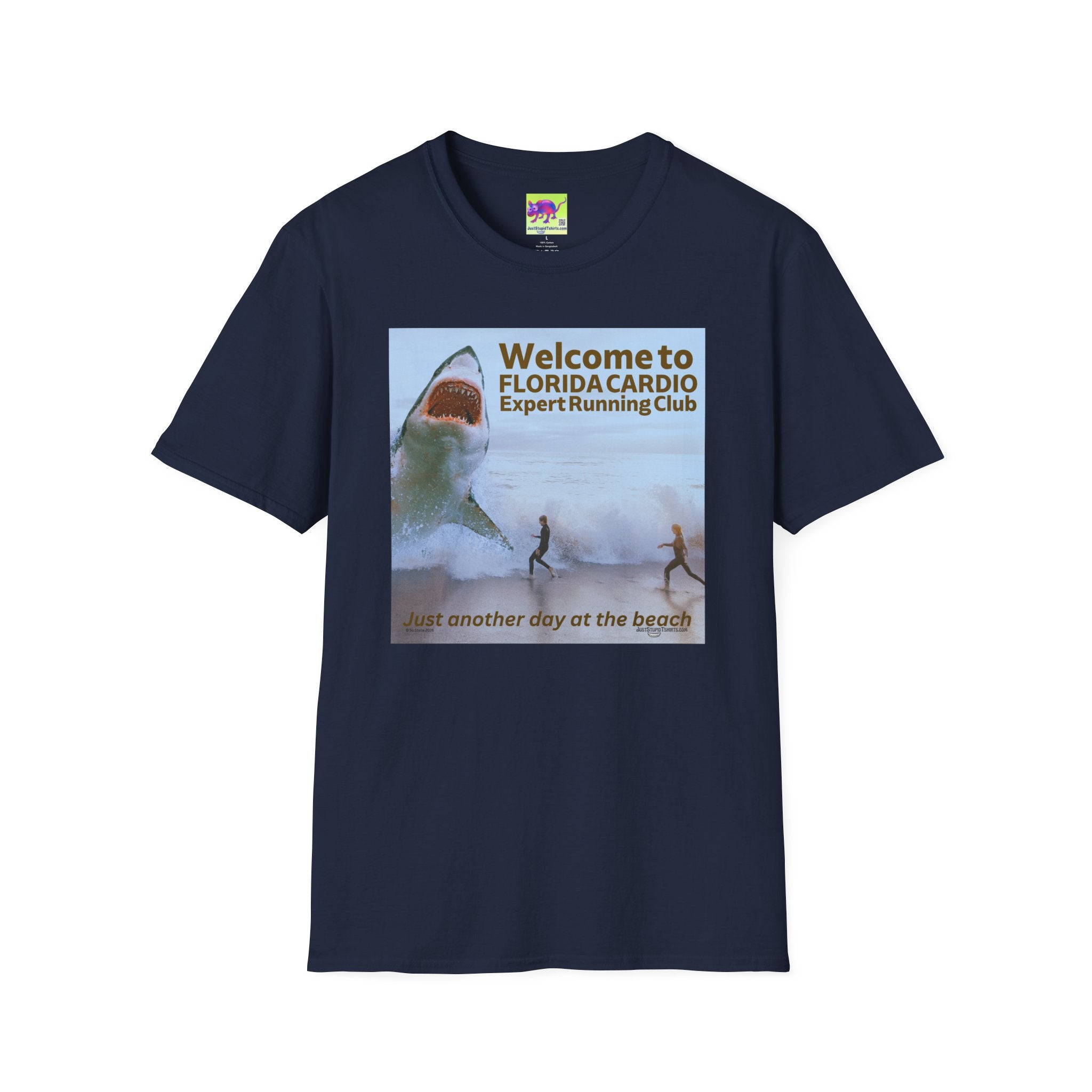 Welcome to Florida Cardio Shark T-Shirt — 'Expert Running Club' Beach Humor Tee