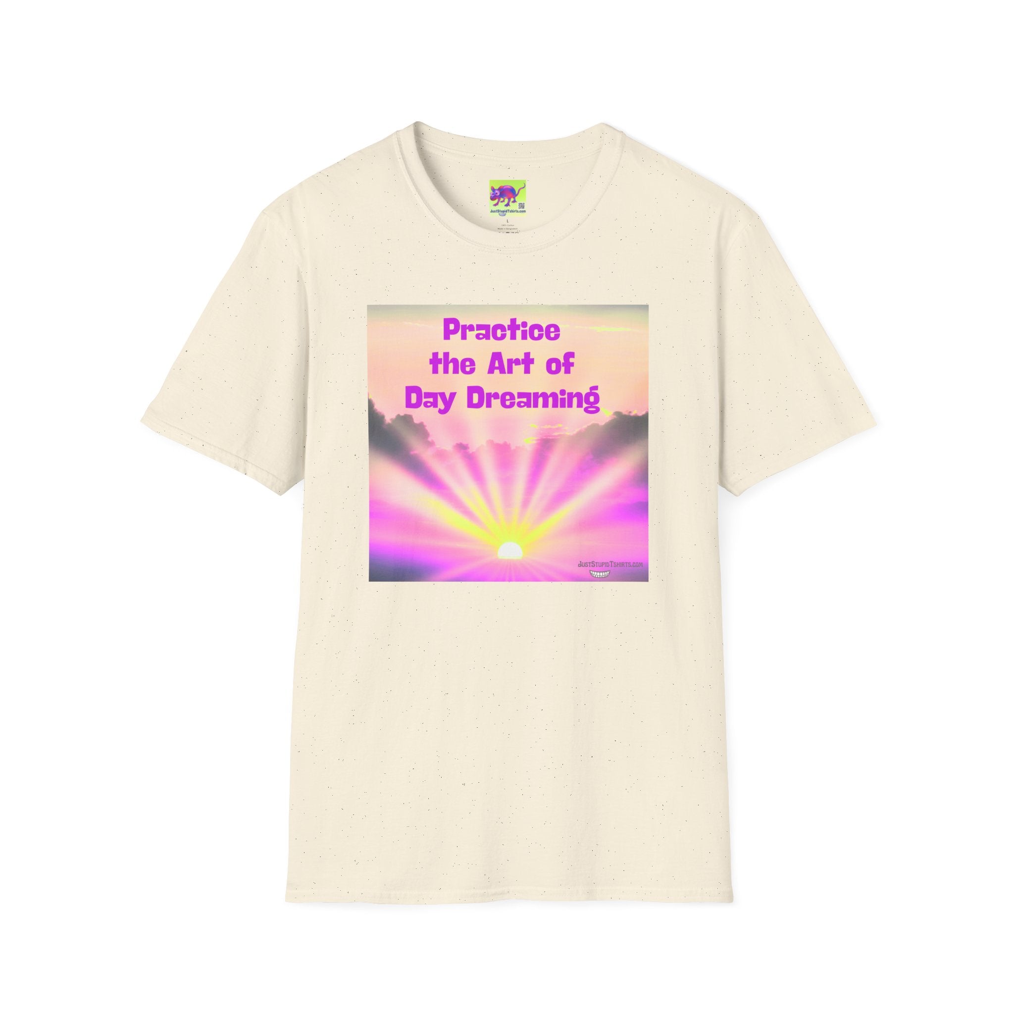 "Practice the Art of Day Dreaming" Retro Sunset Graphic T-Shirt — Inspirational Gift, girl gift, daughter gift, wife gift, lover gift