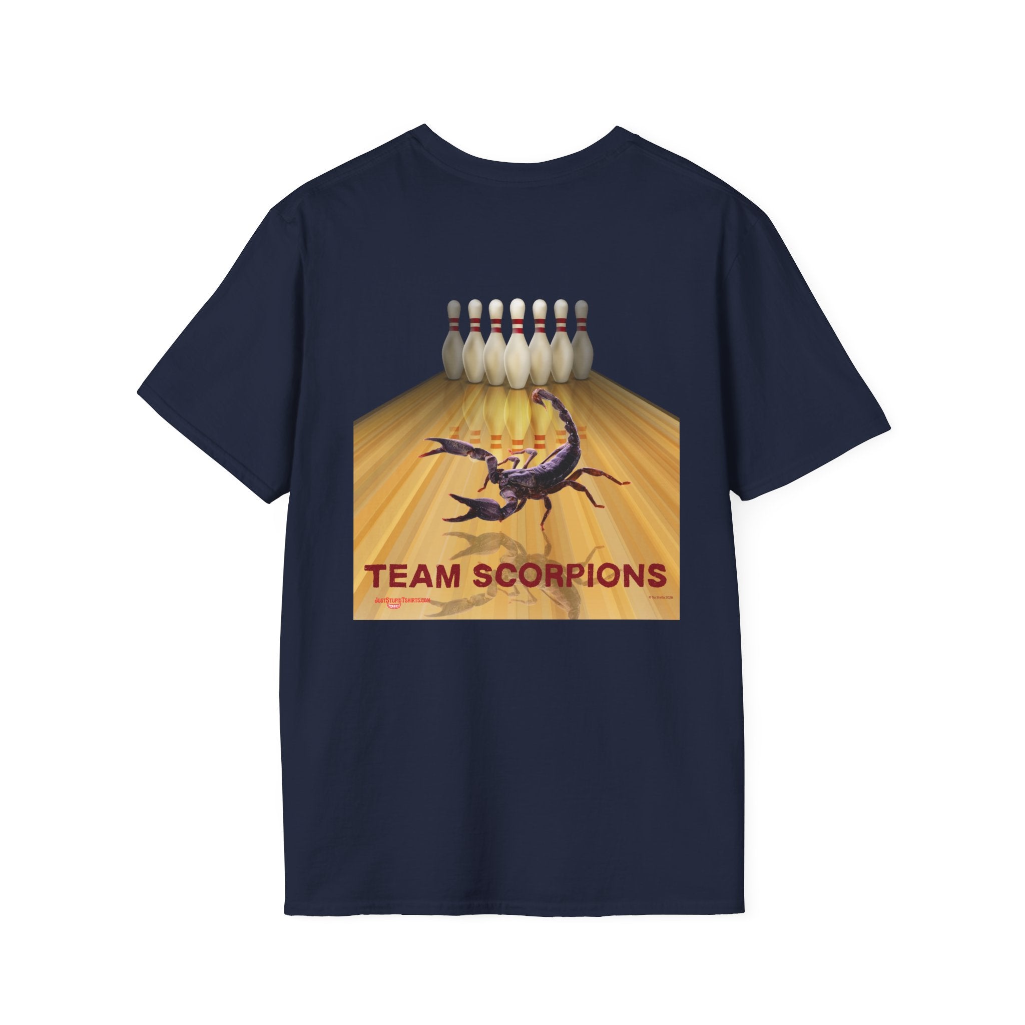 Lethal Insect Team Bowling Pocket Logo T‑Shirt — 2 sided Vintage  Chest Print