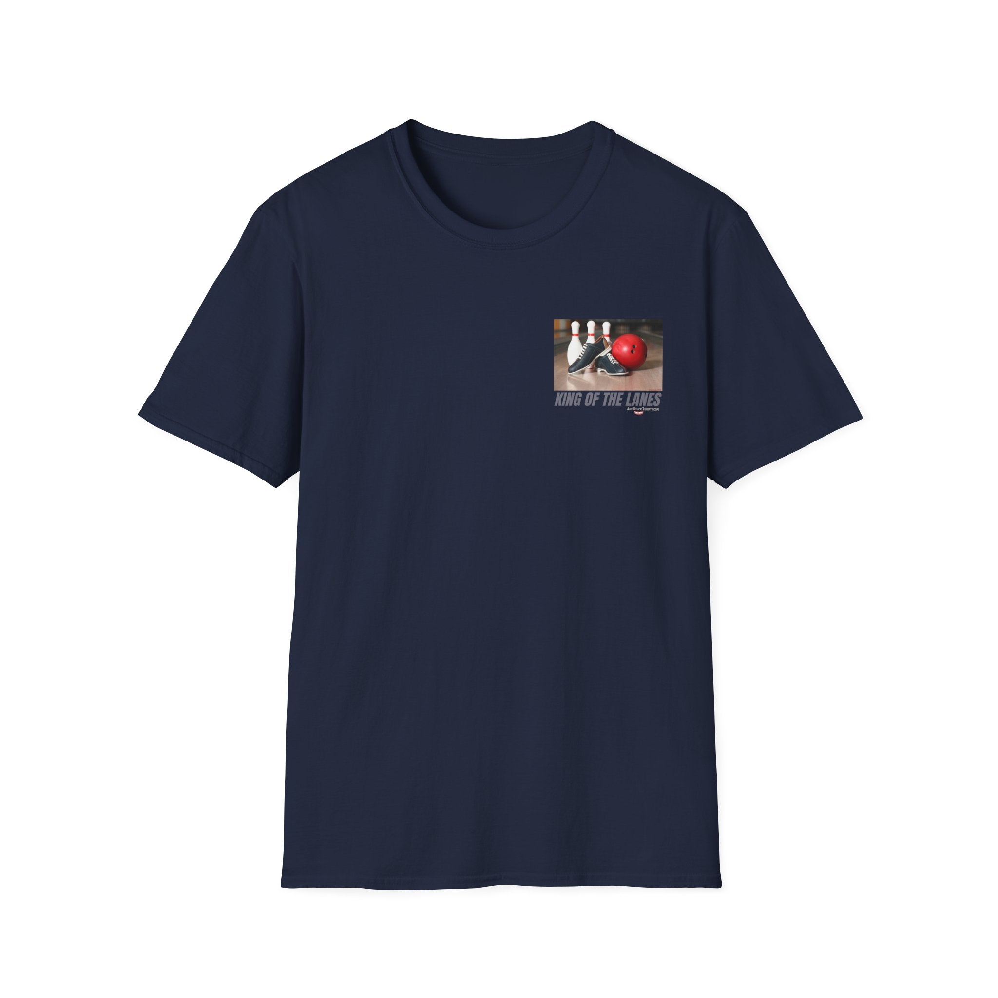 King of the Lanes Bowling T-Shirt — Retro Bowling Ball & Pins Tee