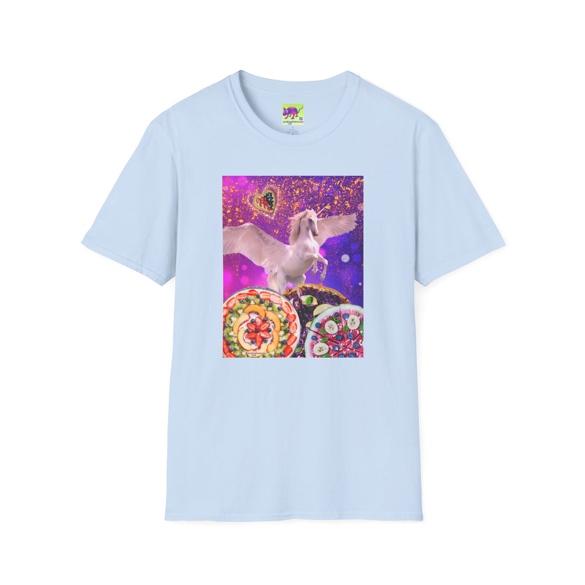 Pegasus the Pizza Dessert Pony  Dream T-Shirt — Magical Unicorn Graphic Tee- Girl Gift- Foodie Shirt