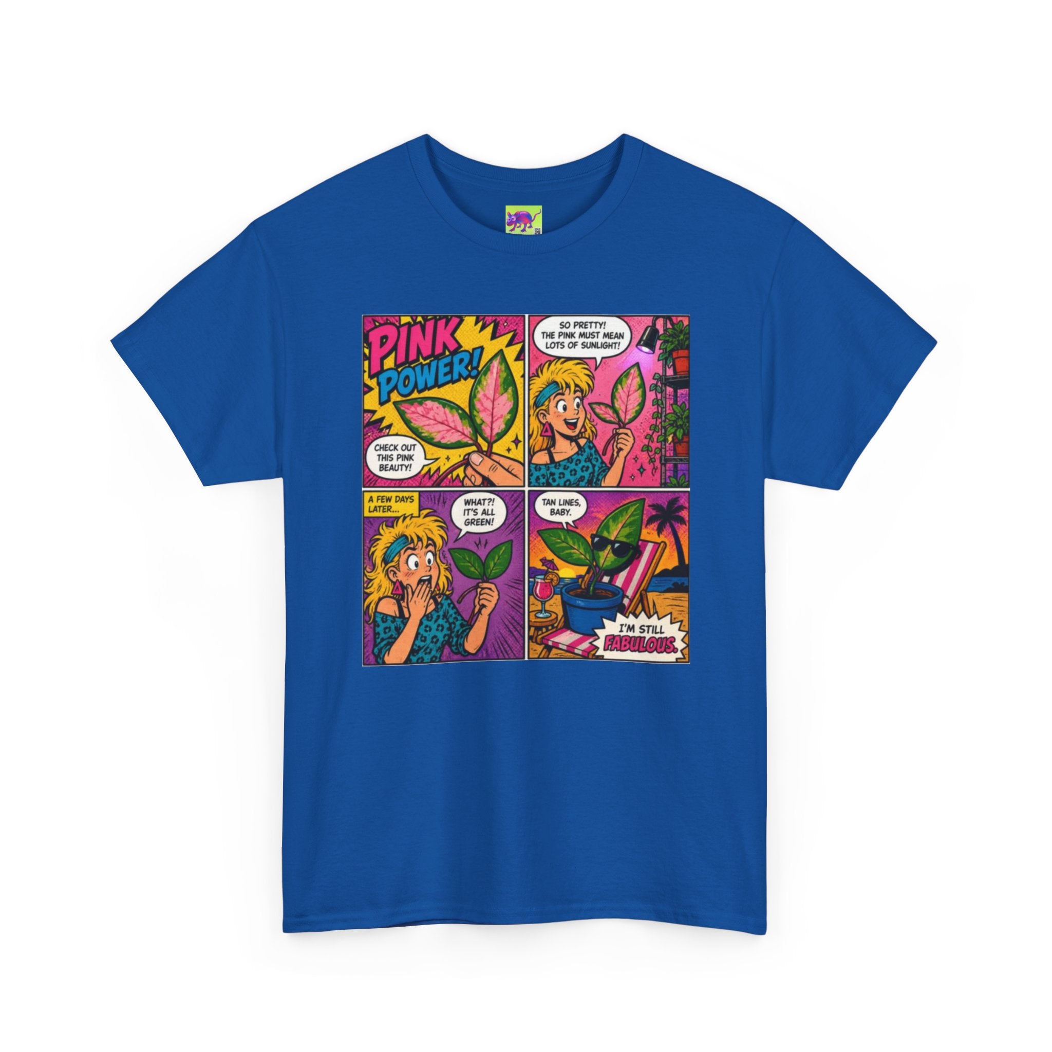 Comic Girl Graphic Tee — "Pink Power" Pop Art Shirt