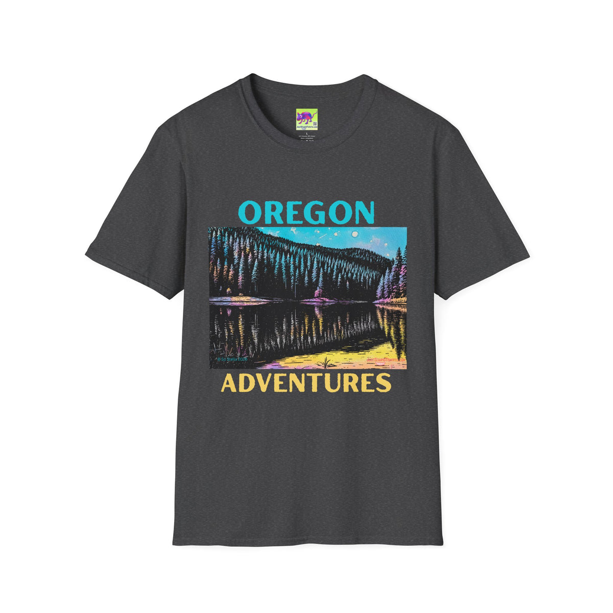 Oregon Adventures T‑Shirt — Scenic Mountain & Lake Graphic