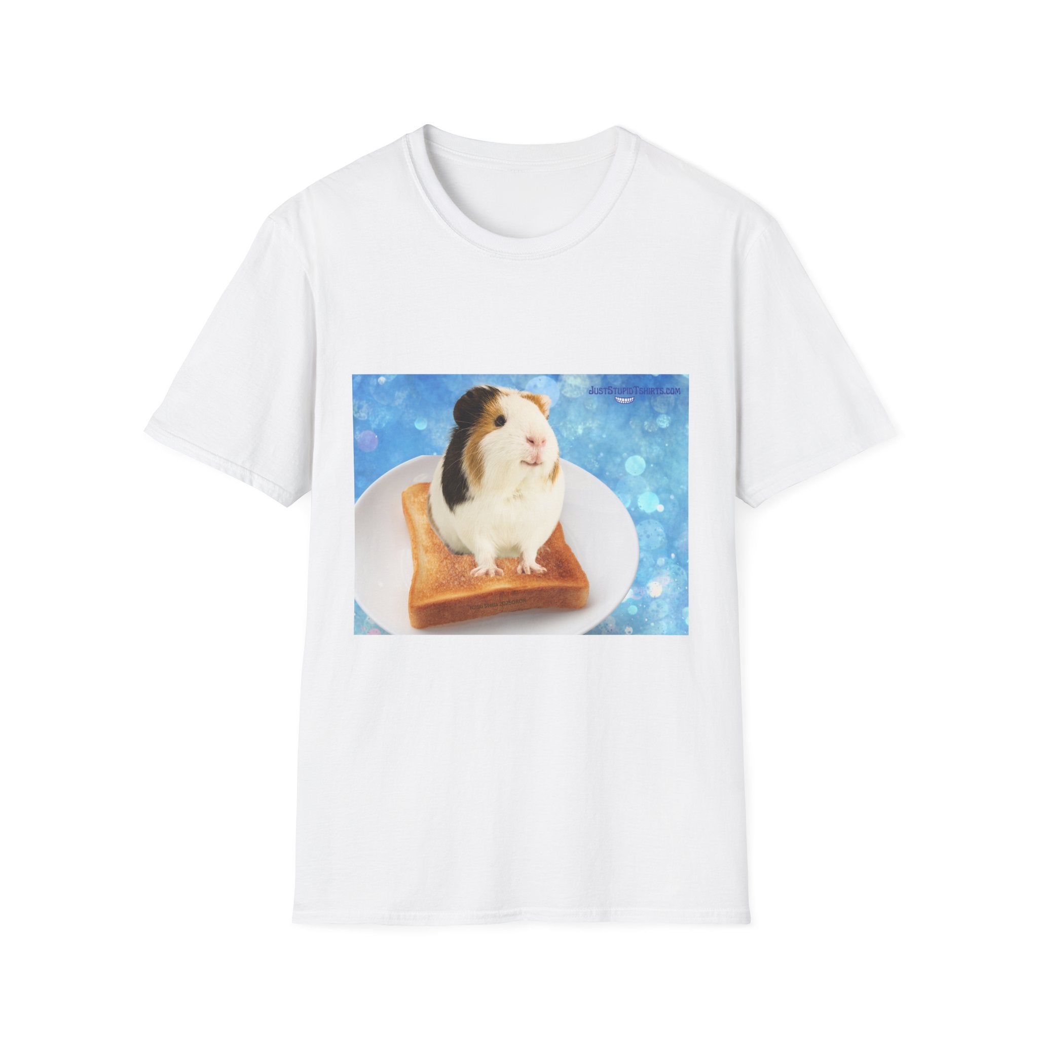 Chuckles the Guinea Pig on Toast T-Shirt — Cute Pet Lover Tee