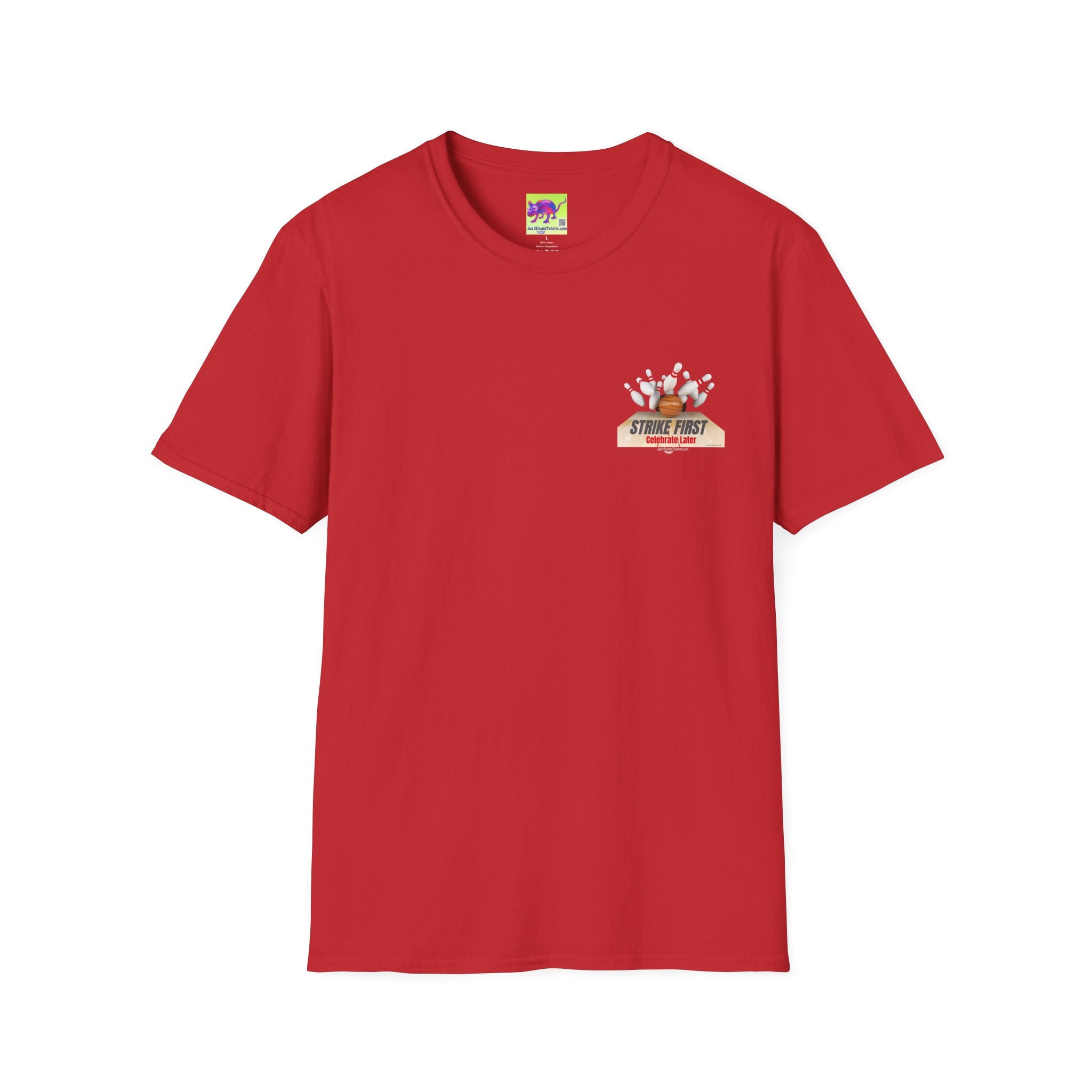 "Strike First" Bowling  Graphic Tee for Bowlers